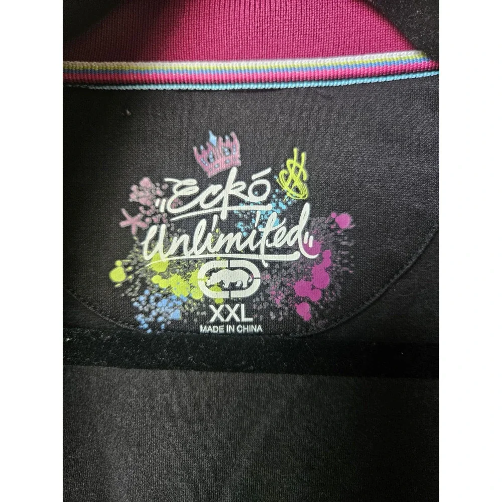Vintage Ecko Unlimited 1972 Jacket Men's Size 2XL Graffiti Full Zip